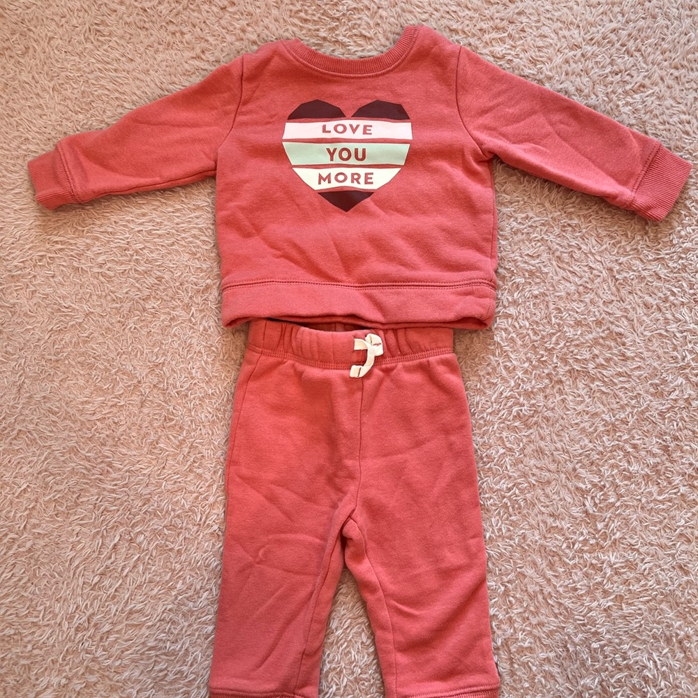 Baby girl pink sweatsuit